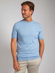 Suitable Knitted T-shirt Wap Light Blue