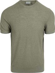 Suitable Piqué T-shirt Linen Green