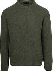 Suitable Pullover Tweed Wool Blend Green