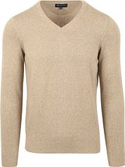 Suitable Respect Cotton Vinir Pullover Melange Sand