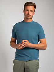 Suitable Piqué T-shirt Linen Blue