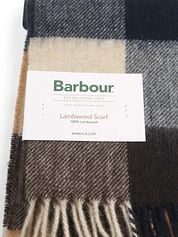 Barbour Scarfs Tattersall Navy Beige