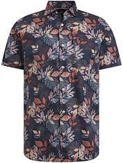 Vanguard Short Sleeves Shirt Flowers Navy
