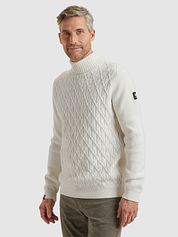 Vanguard Rollneck Pullover Structure Off White