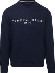 Tommy Hilfiger Trui Logo Donkerblauw