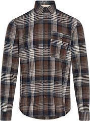 Anerkjendt Shirt Leif Checks Brown Navy