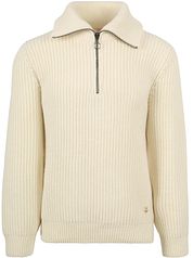 Armor-Lux Camionneur Half Zip Sweater Wool Ecru