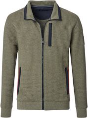 Casa Moda Pullover Zip Green