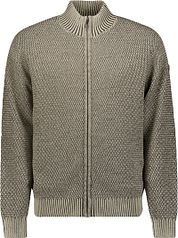 No Excess Cardigan Zipper Greige