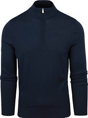 Suitable Merino Half Zip Sweater Navy