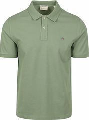 Gant Shield Piqué Polo Shirt Green