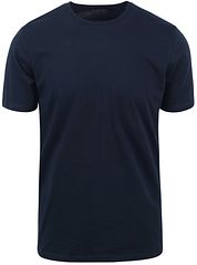KnowledgeCotton Apparel T-shirt Dark Blue