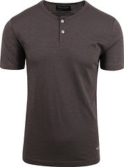 Marc O'Polo T-Shirt Slub Brown