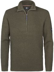 Petrol Half Zip Pullover Army Green