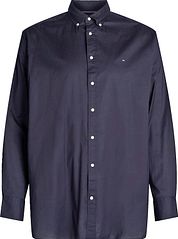 Tommy Hilfiger Big And Tall Shirt Poplin Navy