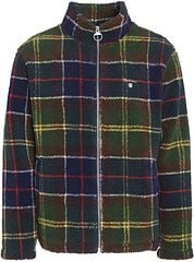 Barbour Tartan Sherpa Fleece Cardigan Multicolour