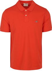 Gant Shield Piqué Polo Shirt Red