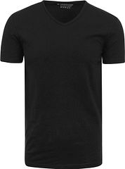 Garage Stretch Basic Black V-Neck