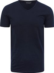Garage Stretch Basic Dark Blue V-Neck