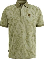 PME Legend Polo Shirt Piqué Print Green