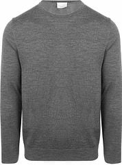 Profuomo Pullover Merino Wool Grey