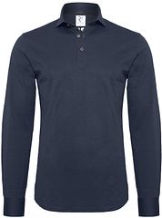 R2 Long Sleeve Polo Shirt Jersey Navy