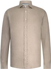 State Of Art Shirt Linen Brown