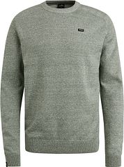 Vanguard Pullover Linen Blend Melange Green