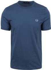 Fred Perry T-Shirt Ringer M3519 Bleu V06