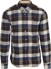 Barbour Valley Shirt Checkered Brown Blue