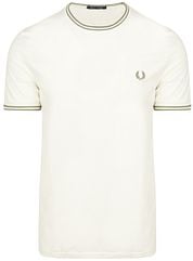 Fred Perry M1588 Twin Tipped T Shirt Off-White 