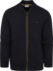 No Excess Cardigan Pattern Navy Blue 