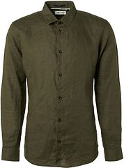 No Excess Shirt Solid Dark Green