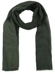 Profuomo Scarf Wool Woven Dark Green
