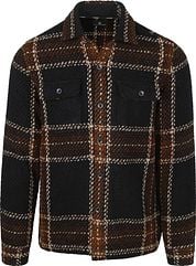 State Of Art Overshirt Checks Navy