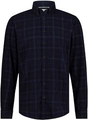 State Of Art Shirt Fine Corduroy Checks Navy
