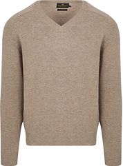 Steppin' Out Pullover V-Neck Lambswool Sand