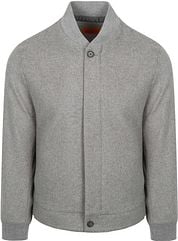 Suitable Bomber Flannel Grey