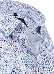 Suitable Twill Shirt Circles Blue