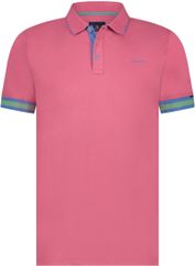 State Of Art Piqué Polo Shirt Plain Pink