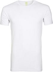 Alan Red Bamboo T-shirt O-Neck Wite