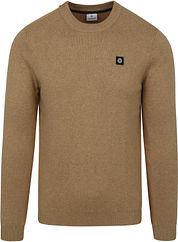 Blue Industry Sweater Beige Zipper