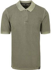 Casa Moda Polo Shirt Piqué Garment Dye Olive Green