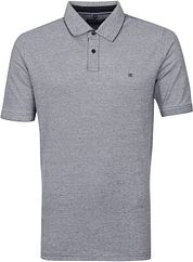 Casa Moda Polo Shirt Stretch Melange Dark Blue