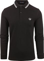 Fred Perry Longsleeve Polo Black 350