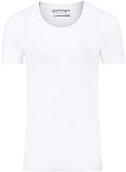 Garage Stretch Basic White Deep O-Neck