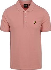 Lyle and Scott Polo Plain Pink