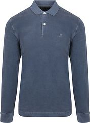 Marc O'Polo Longsleeve Polo Shirt Dark Blue