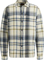PME Legend Overshirt Checks Ecru