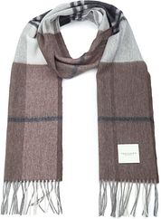 Profuomo Scarf Lambswool Bruin Checkered